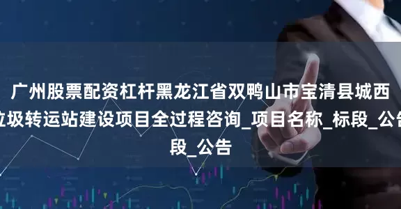 广州股票配资杠杆黑龙江省双鸭山市宝清县城西垃圾转运站建设项目全过程咨询_项目名称_标段_公告