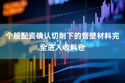 个股配资确认切削下的管壁材料完全进入收料仓